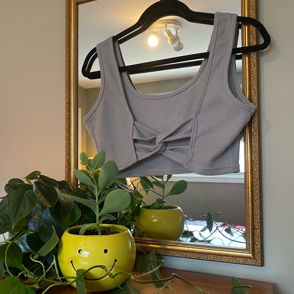 Tops - 🐭 TWIST BACK WAFFLE CROP TANK 🐭